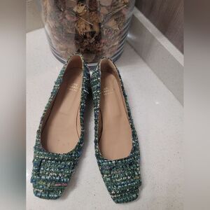Ann Mashburn The Buckle Shoe in Turquoise Tweed 37
